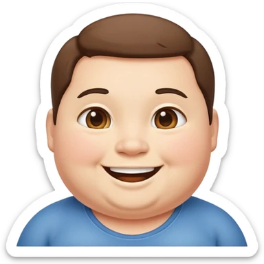 short chubby person sticker