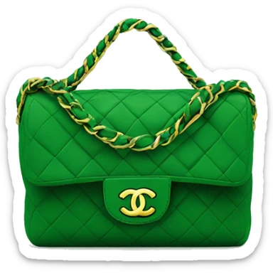 Chanel bag green sticker