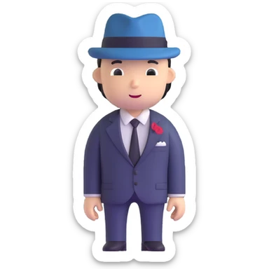 classic mobster gangster sticker