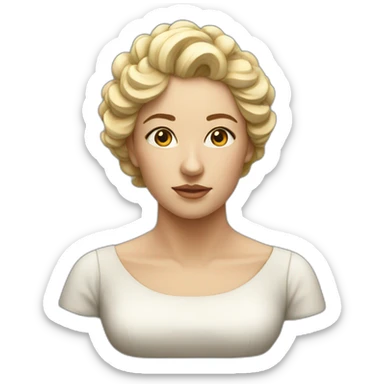 bust woman sticker