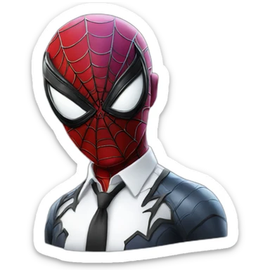 Spiderman 2 symbiote sticker