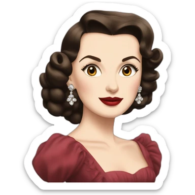 vivien leigh as scarlett o’hara sticker