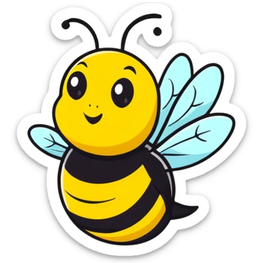 bumble bee sticker