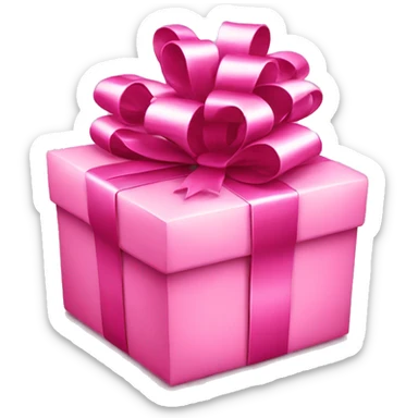 Pink christmas gifts sticker