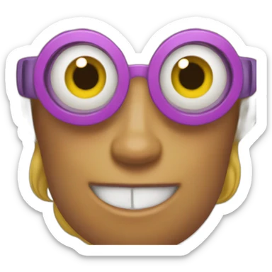 Combination of dora the explorer and minion sticker