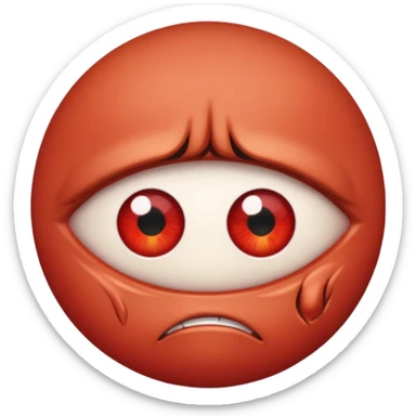 Angry only eye sticker