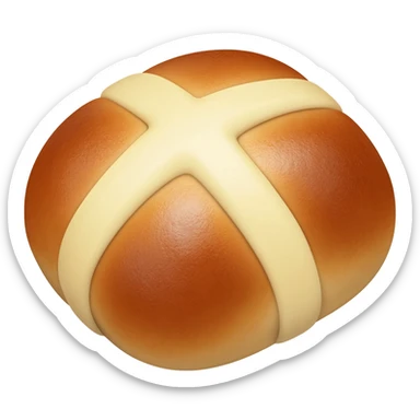 hot cross bun sticker
