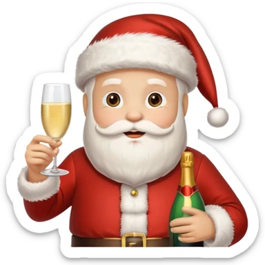 Santa Claus New Year 2026 sticker