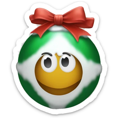 Cristmas ball sticker