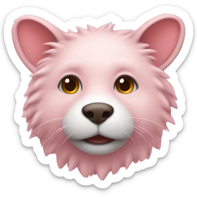 🐁 in soft pink color  sticker