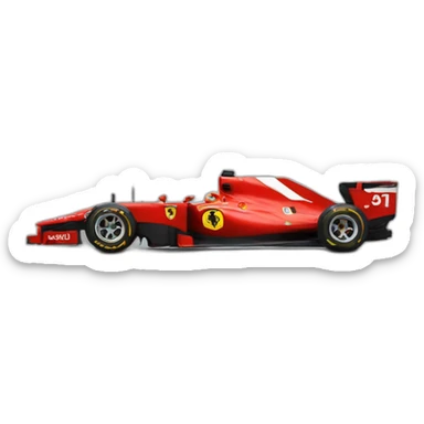 F1 car ferrari sticker