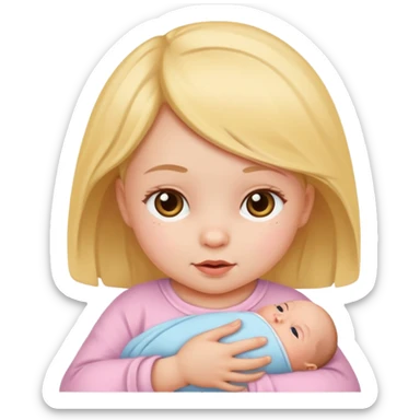 newborn baby girl sticker