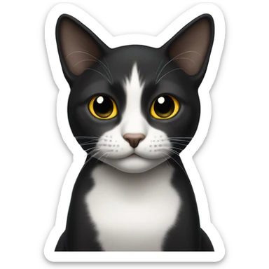 Gato negro sticker