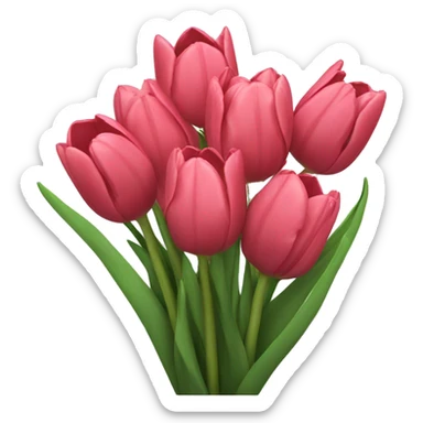 Light punk tulips  sticker