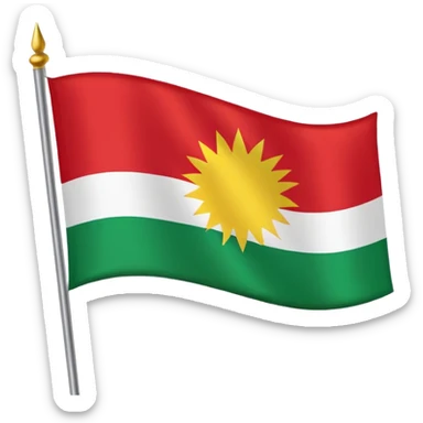 KURDİSTAN FLAG sticker