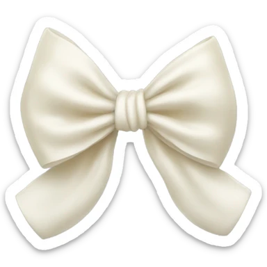 ivory bows sticker