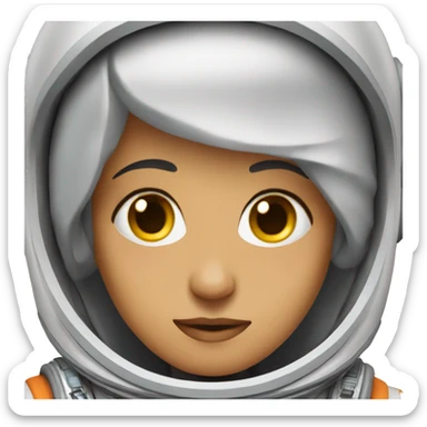 aya oturan astronot sticker