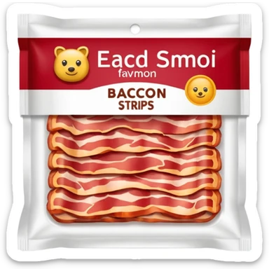 packaged bacon sticker