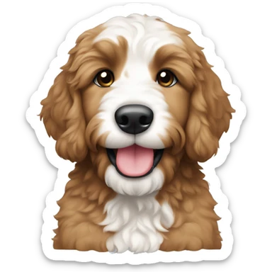 Unfurnished bernedoodle puppy sticker