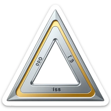  triangle measurement scale sticker