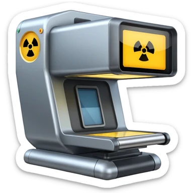 X-ray scanner sticker