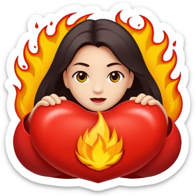 Uma mão apertando um botão escrito perigo sticker