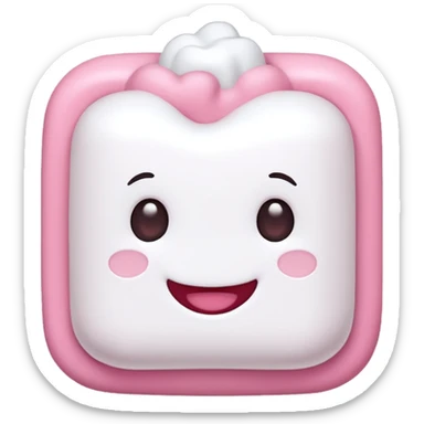 Marshmallow in love sticker