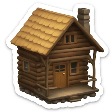 Cabin in the woods sticker