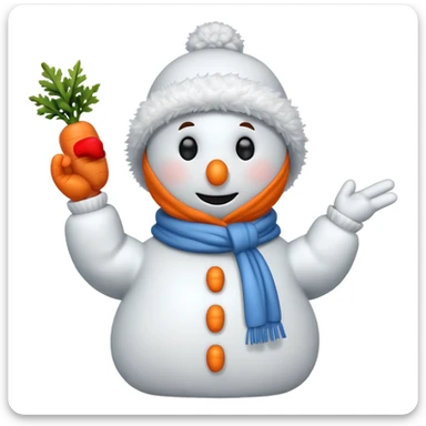 snowman scientist flipping me off sticker