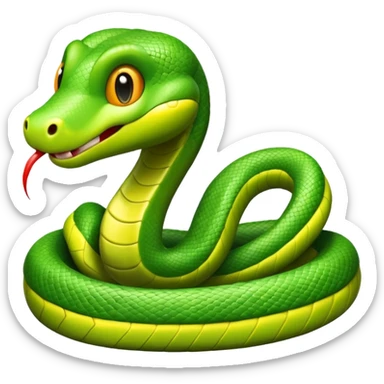 Cute Snake emoji sticker