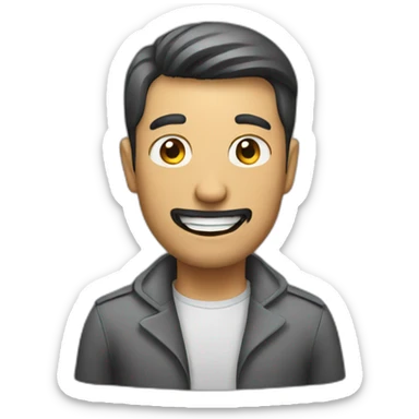 Car rent man sticker