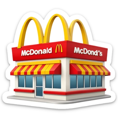 mcdonald sticker