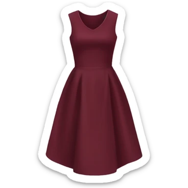 burgundy dress sticker