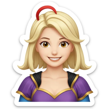 Comic con woman sticker