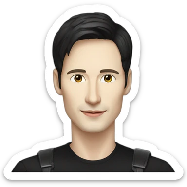 Pavel Durov and python sticker