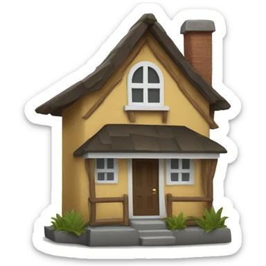 please create a little house emoji. that will have RLM text in there sticker
