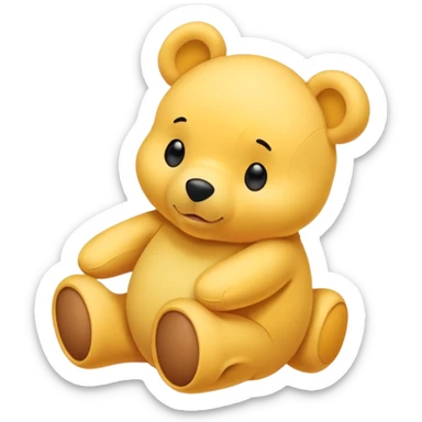 A multi-Pooh with a spot on its side sticker