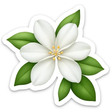 Jasmine flower emoji sticker