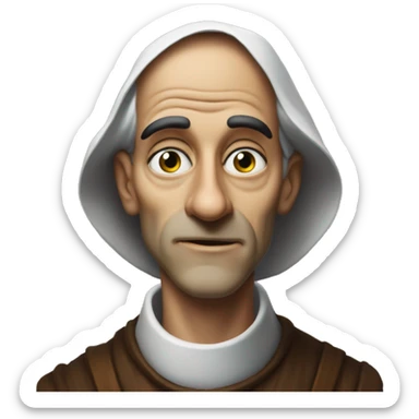 Assisi.  in Uncle Scrooge style, oil paint, mysterious eyes, intricate lips, masterpiece portrait, beautiful, desirable, logical sticker