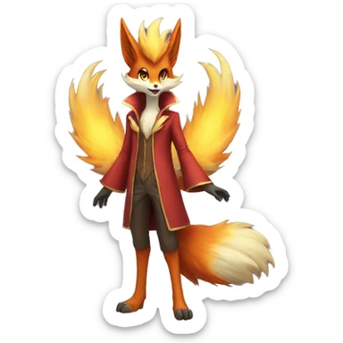  Delphox Full body sticker