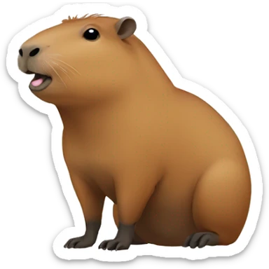 Capybara sticker