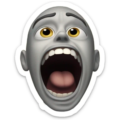 screaming into oblivion  sticker