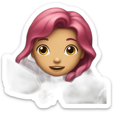 Little Mermaid in a rock sticker