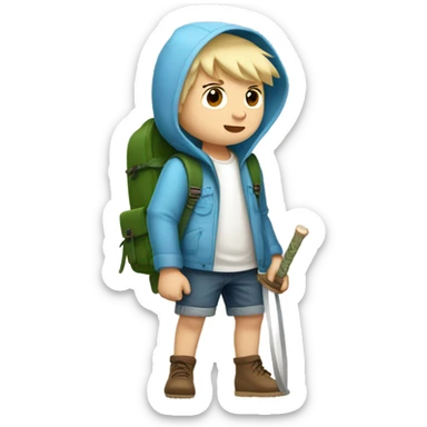 finn the human adventure time sticker
