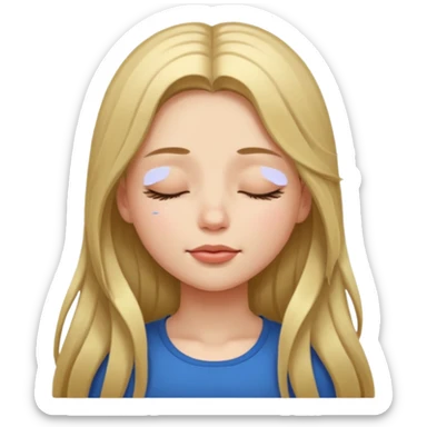 Kapalı kız suratı sticker