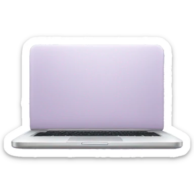 light purple laptop  sticker