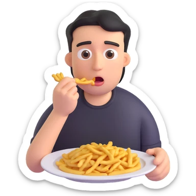 hungry man sticker