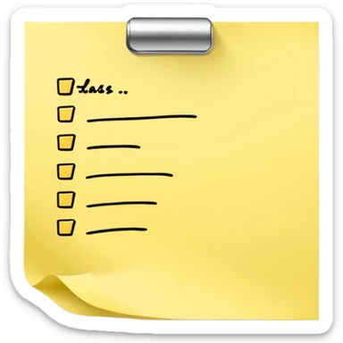 task to do or missions regarding a job role sticker