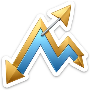 A graphics sheet in which graphic arrow is going up; Said sheet is called "Muscle mass" 📈 sticker