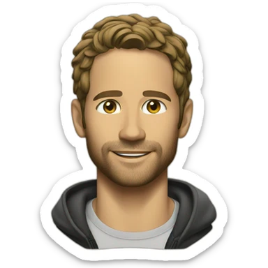 Paul Walker gives a tribute sticker